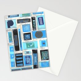 Blue Mosaic Stationery Cards