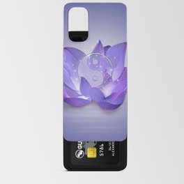 Very Peri Lotus and Yin Yang Android Card Case
