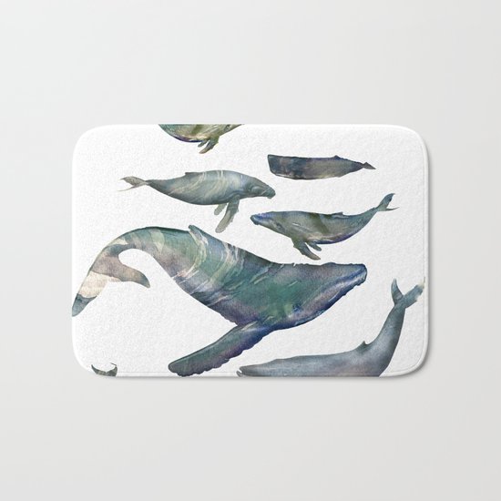 whales Bath Mat