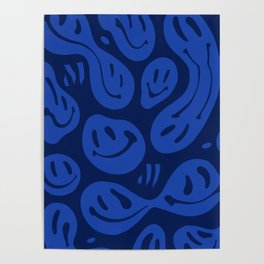 Cool Blue Melted Happiness Poster