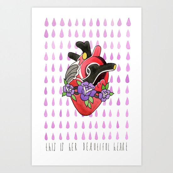 Beautiful Heart Art Print