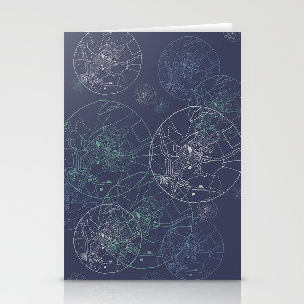 Astrological night Stationery Cards