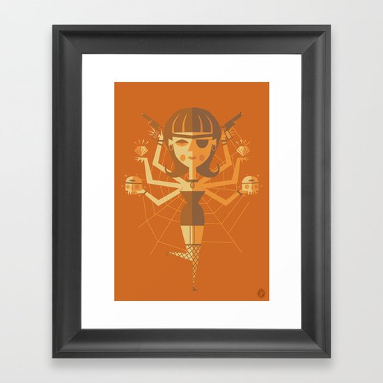 The Black Widow Framed Art Print