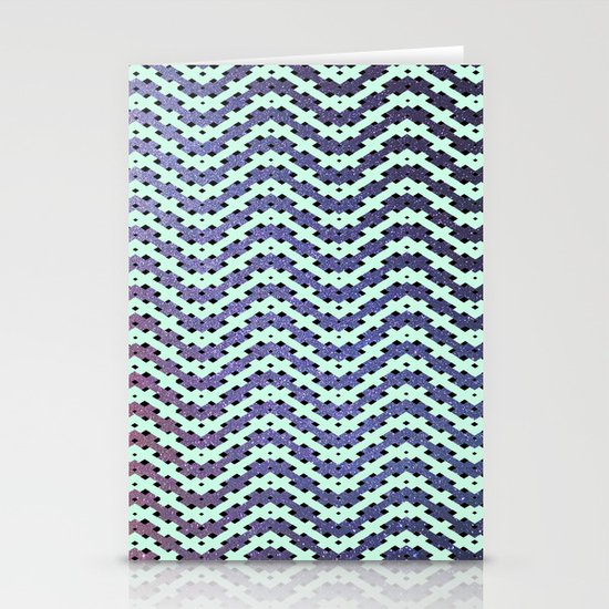 Chevron With A Twist Stationery Cards