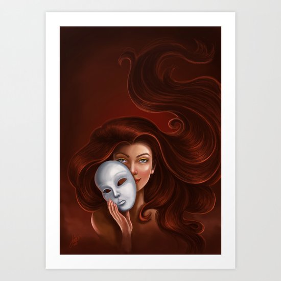 Unmasked Art Print