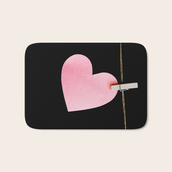 Heart of paper Bath Mat