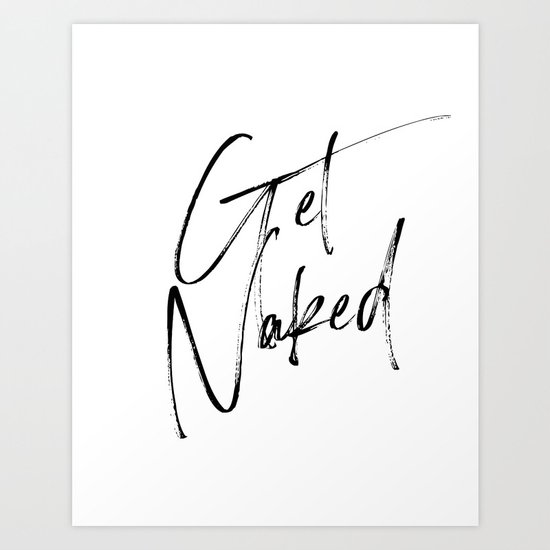 Get Naked Home Decor Printable Art Bathroom Wall Decor Quote