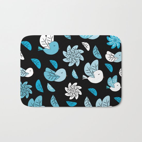 Birds at night Bath Mat