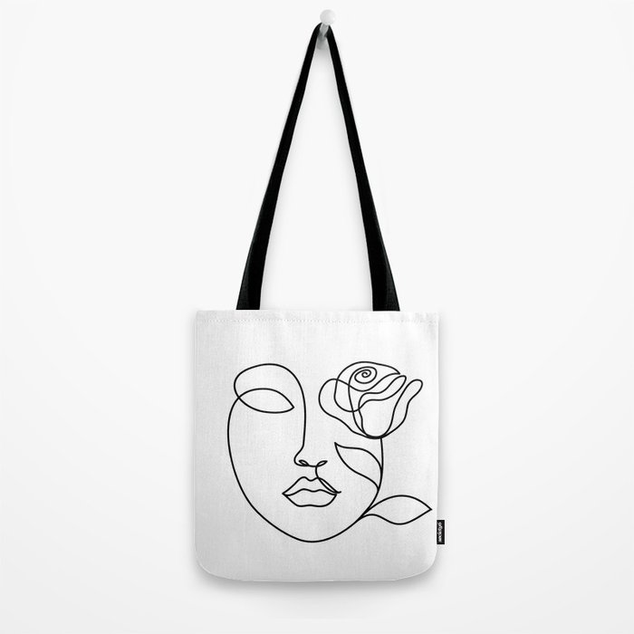 Minimalist Lime Line Vector Drawing Tote Bag for Sale by RPuniquedesigns