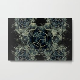 Sacred Geometry for your daily life -  Platonic Solids - ETHER Metal Print | Illustration, Pattern, Drawing, Abstract, Space, Digital, Other 