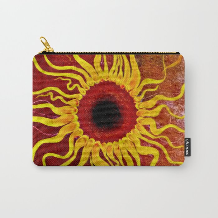 Psychedelic Susan 001, Sunflowers Carry-All Pouch