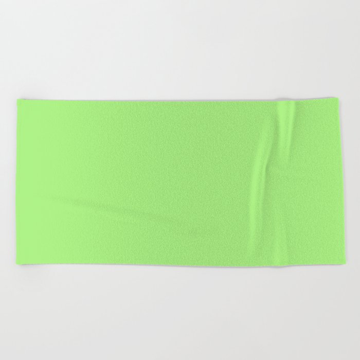 Sweet Pea Green Beach Towel