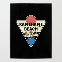 Kamehame Beach Hawaii Seashore Poster