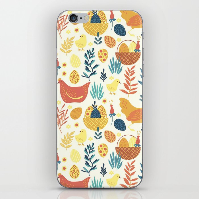 Happy Easter Cute Vintage Chicken Collection iPhone Skin