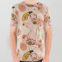 Roses and insects All Over Graphic Tee