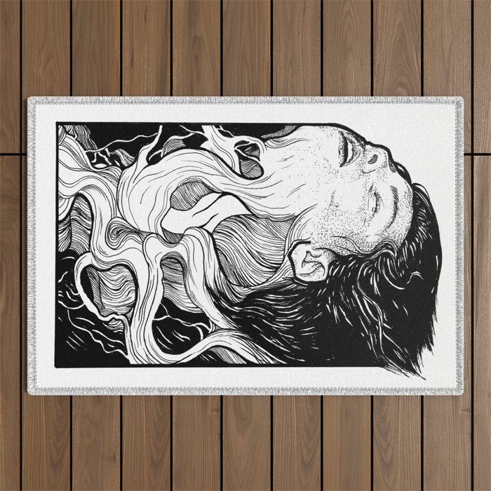 Dissolving Body Lucid Dream Outdoor Rug