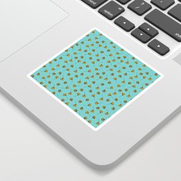 Fly Pattern Aquamarine Sticker