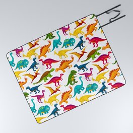Colorful Dinosaurs  Picnic Blanket