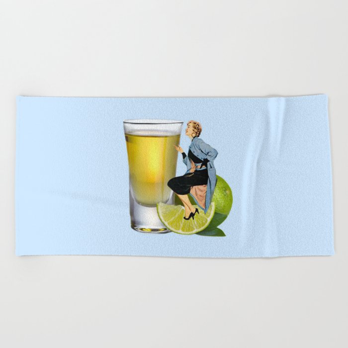 shoot your shot Beach Towel