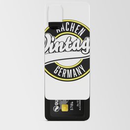Aachen vintage style logo. Android Card Case