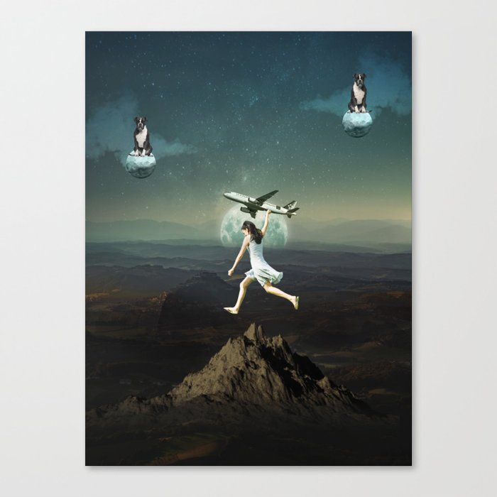Flying to Infinity Canvas Print
