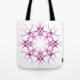 purple spread mandala pattern Tote Bag
