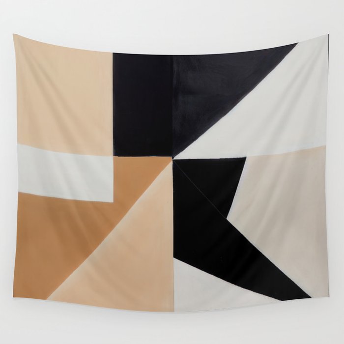 Home Office Beige Wall Tapestry