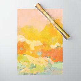 abstract spring sun Wrapping Paper