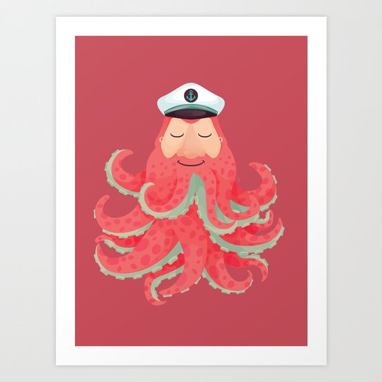 Lord Sailor Cthulhu Art Print