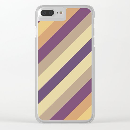 Colorful Lines Clear iPhone Case
