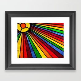 Rainbow Rays Framed Art Print