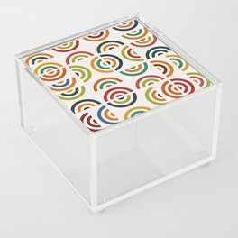 Mid century multicolor retro shapes 3 Acrylic Box