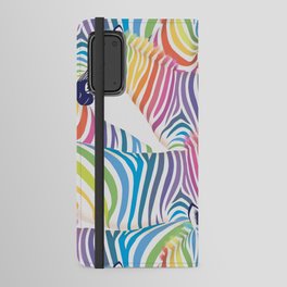 Rainbow Pride Zebras Android Wallet Case