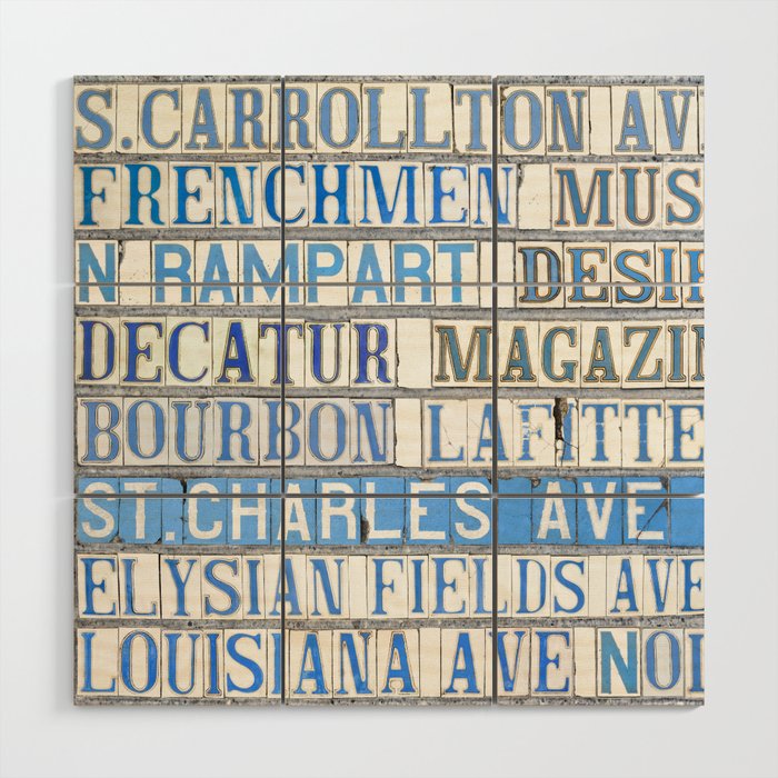 New Orleans Street Names Tile Art Word Typography Letters French Quarter  Uptown Marigny Android Case by Kim Rose Adams