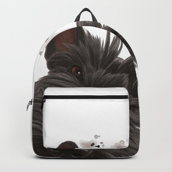 Curious Scottish Terrier Dog Backpack