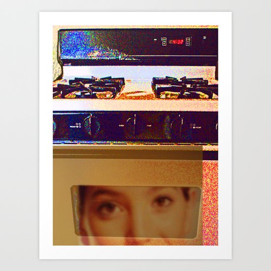I Love My Oven... Art Print