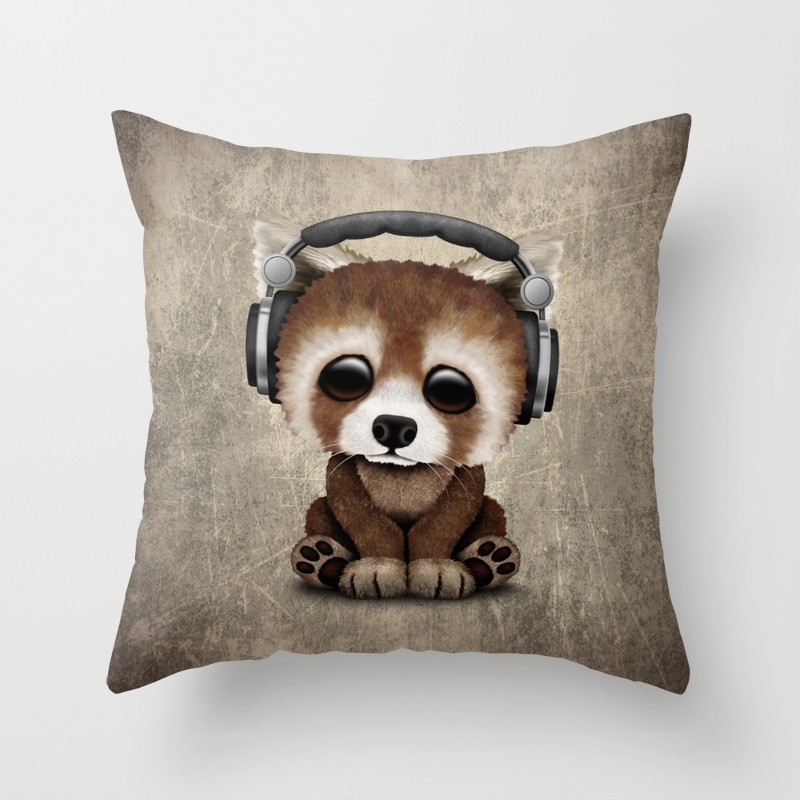 Lazy Red Panda not Today Throw Pillow 18x18 Multicolor Lazy Red Panda not Today Throw Pillow 18x18 Multicolor