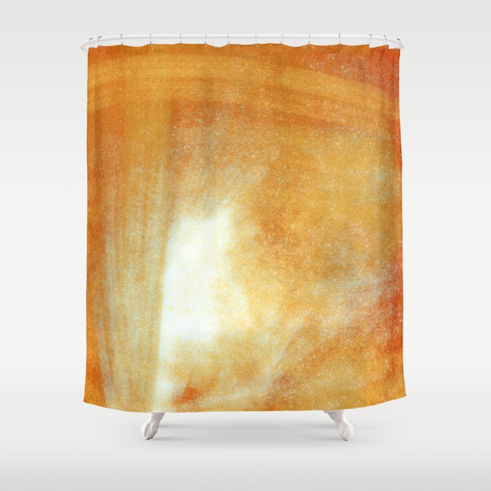 orange light Shower Curtain
