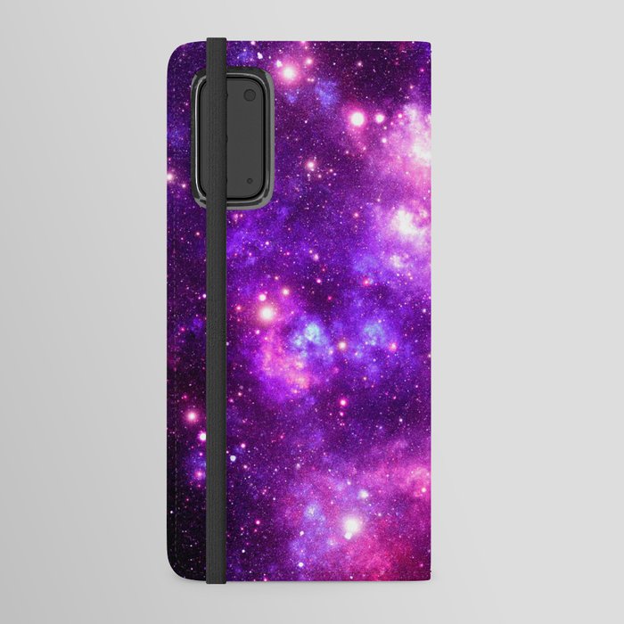 Purple Hot Pink Galaxy Nebula Android Wallet Case