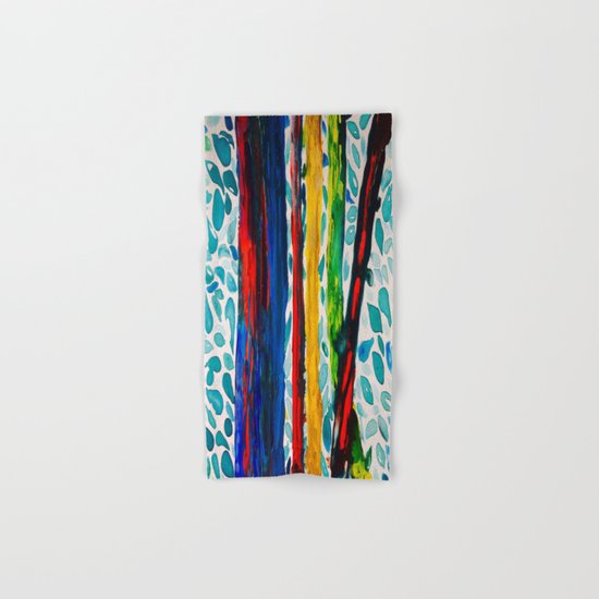 Rainbow Eucalyptus Graffiti Artist Tree naturally shedding bark from the South Pacific Hand & Bath Towel