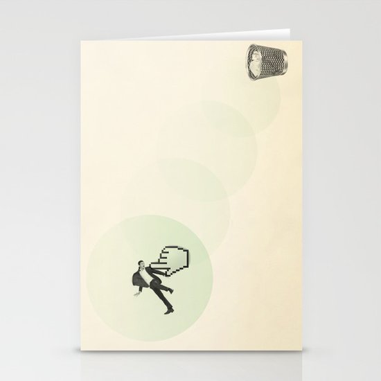 trash man Stationery Cards