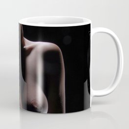 8424s-LP Beautiful Well Endowed Art Nude Woman Looking up to the Light Coffee Mug