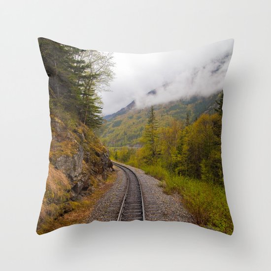 The ride to dusk Throw Pillow