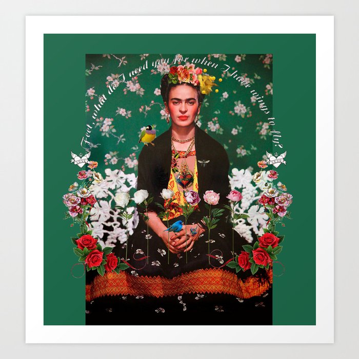 Wings to Fly Frida Kahlo Art Print