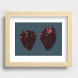 No time for romance Recessed Framed Print