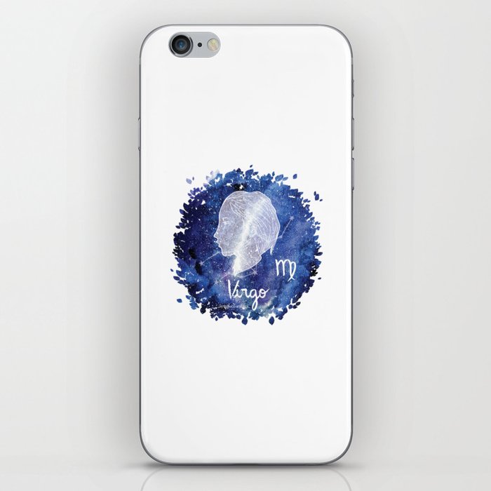 Virgo Zodiac sign in a nebula iPhone Skin