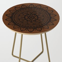 Sapphorica Creations- Sunflower Mandala- Color  Side Table