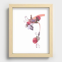 Climbing Gear Collage Recessed Framed Print