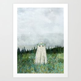 Forget me not meadow Art Print