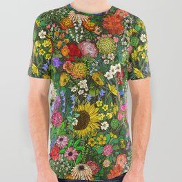 Sunny Garden  All Over Graphic Tee
